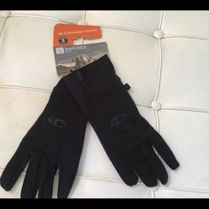 Icebreaker Merino wool gloves.  Black-new with tags